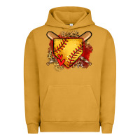 Pigment Peanut Butter softball home plate Urban Hoodie - Jasminsmagicworld