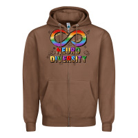Chestnut neurodiversity Zipper Hoodie - JahusDesignShop