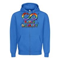 True Royal neurodiversity Zipper Hoodie - JahusDesignShop