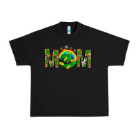 Black Western Mom With Shamrocks Urban Heavy Tee - BundleAndBundleShop