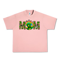 Salmon Western Mom With Shamrocks Urban Heavy Tee - BundleAndBundleShop