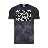 Cloud Black distressed black glitter cowhide pattern Vintage Tee - RanaPortraitStore