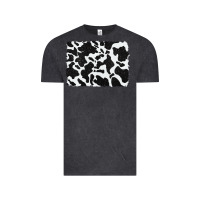 Vintage Black distressed black glitter cowhide pattern Vintage Tee - RanaPortraitStore
