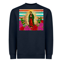Navy our lady of guadalupe cactus leopard Heavyweight Sweatshirt - JahusDesignShop