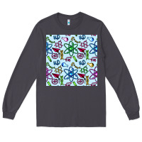 Smoke Science Teacher Seamless Pattern Long Sleeve Tee - BundleAndBundleShop