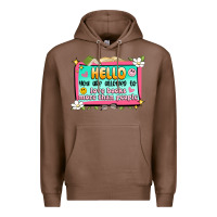 Chestnut hello you are allowed to love books more than peop Premium Hoodie - Artiststas