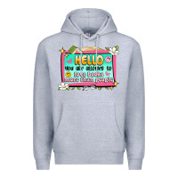 Heather Grey hello you are allowed to love books more than peop Premium Hoodie - Artiststas