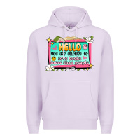 Lilac hello you are allowed to love books more than peop Premium Hoodie - Artiststas