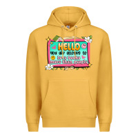 Mustard hello you are allowed to love books more than peop Premium Hoodie - Artiststas