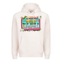 Pale Pink hello you are allowed to love books more than peop Premium Hoodie - Artiststas