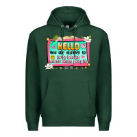 Sports Green hello you are allowed to love books more than peop Premium Hoodie - Artiststas