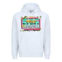 White hello you are allowed to love books more than peop Premium Hoodie - Artiststas