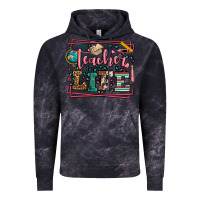 Cloud Black Teacher life leopard frame Vintage Hoodie - LillyAllenDesigns