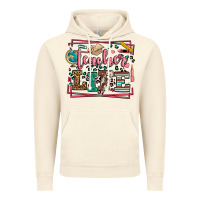 Vintage Artic Teacher life leopard frame Vintage Hoodie - LillyAllenDesigns