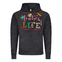 Teacher Life Leopard Frame Vintage Hoodie | Teevron