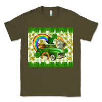 Army Green St. Patrick's truck Classic Tee - CowGirlArtShop