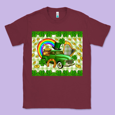 St. Patrick's Truck Classic Tee Designed By Cowgirlartshop