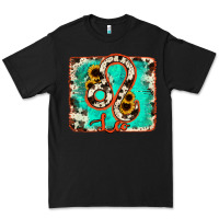 Black leo turquoise cowhide Premium Tee - RanaPortraitStore