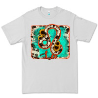 Dove Grey leo turquoise cowhide Premium Tee - RanaPortraitStore