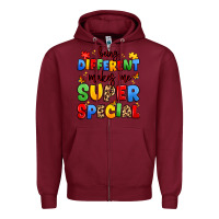 Burgundy being different makes me super special Zipper Hoodie - JahusDesignShop