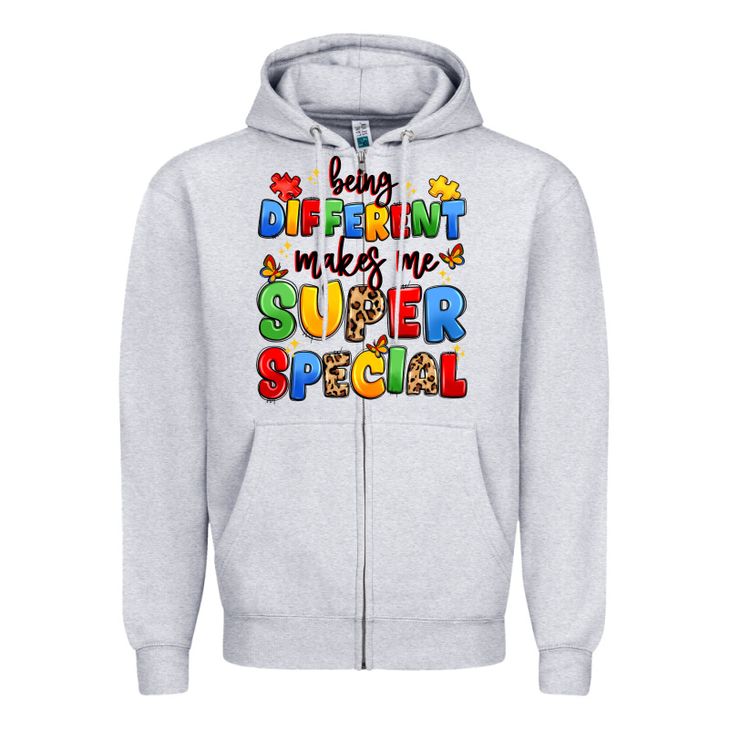 Being Different Makes Me Super Special Zipper Hoodie by JahusDesignShop | Teevron
