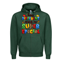 Sports Green being different makes me super special Zipper Hoodie - JahusDesignShop