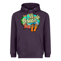 Plum dont be a shady beach 2 Heavyweight Hoodie - JahusDesignShop