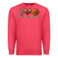 Cardinal peace love basketball Premium Sweatshirt - JahusDesignShop