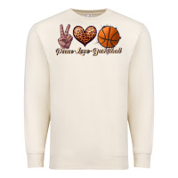 Sandshell peace love basketball Premium Sweatshirt - JahusDesignShop