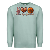 Seafoam peace love basketball Premium Sweatshirt - JahusDesignShop