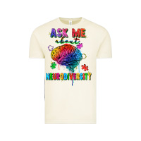 Vintage Arctic ask me about neurodiversity Vintage Tee - FaDigitalArtStudio