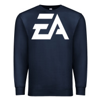 Navy #electronicArts EA  white Premium Sweatshirt - DesigneFamous