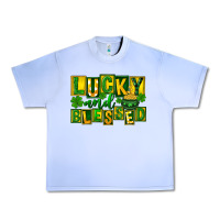 Grape Ice St Patricks Day Lucky And Blessed Urban Heavy Tee - FaDigitalArtStudio