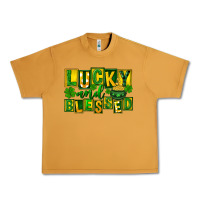 Peanut Butter St Patricks Day Lucky And Blessed Urban Heavy Tee - FaDigitalArtStudio