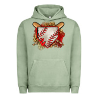 Pigment Oil Green baseball home plate Urban Hoodie - Jasminsmagicworld