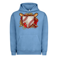 Pigment Pebble Blue baseball home plate Urban Hoodie - Jasminsmagicworld