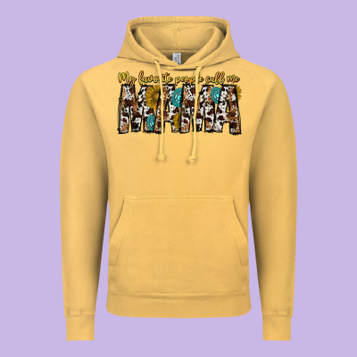 My Favorite Peoplle Call Me Mama Vintage Hoodie Designed By Cowhidedigitalart