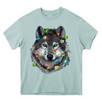 Arona Christmas with wolf Heavy Core Tee - RanaPortraitStore