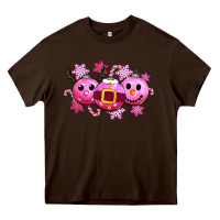 Chocolate Brown pink christmas Heavy Core Tee - CowGirlArtShop