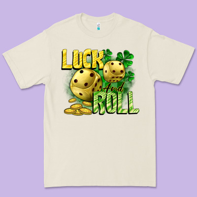Luck And Roll Premium Tee Designed By Cowgirlartshop