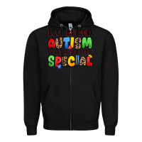 Black look beyond autism and see someone special Zipper Hoodie - JahusDesignShop