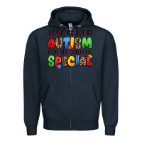 Navy look beyond autism and see someone special Zipper Hoodie - JahusDesignShop
