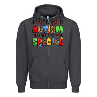 Smoke look beyond autism and see someone special Zipper Hoodie - JahusDesignShop
