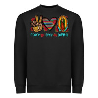 Black peace love lupita Heavyweight Sweatshirt - JahusDesignShop