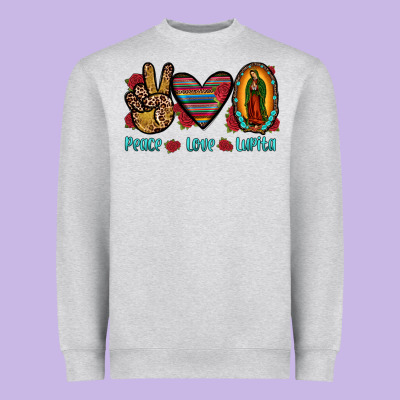 Peace Love Lupita Heavyweight Sweatshirt Designed By Jahusdesignshop