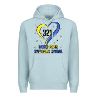 Blue Mist world down syndrome symbol Premium Hoodie - Artiststas