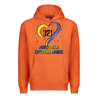 Carrot world down syndrome symbol Premium Hoodie - Artiststas