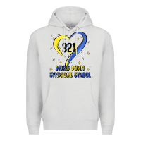 Dove Grey world down syndrome symbol Premium Hoodie - Artiststas