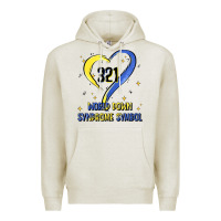 Oatmeal Heather world down syndrome symbol Premium Hoodie - Artiststas