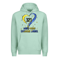 Seafoam world down syndrome symbol Premium Hoodie - Artiststas